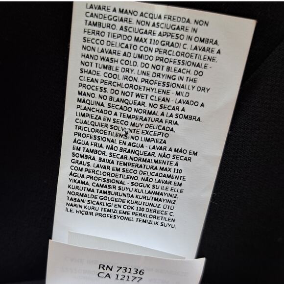 Max Mara Weekend Black Brenda Puff-Sleeve A-line Dress Size 8 US - Picture 13 of 13